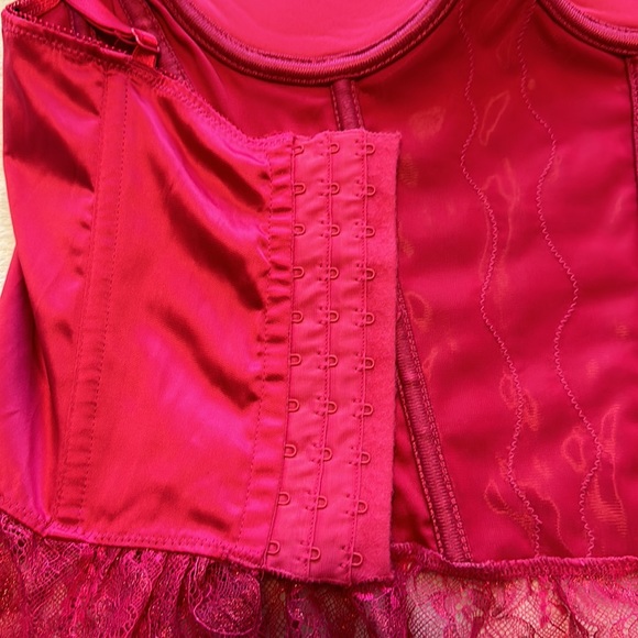 Victoria’s Secret Sexy Little Things 34 B Hot Pink Corset NWOT - Picture 11 of 12